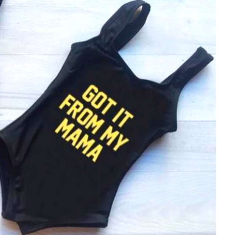 Brand new kids “Got it from my mama” swimsuit